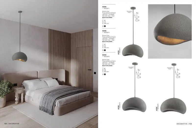 Luster NOVA LUCE 9002675 1x12W E27 230V IP20